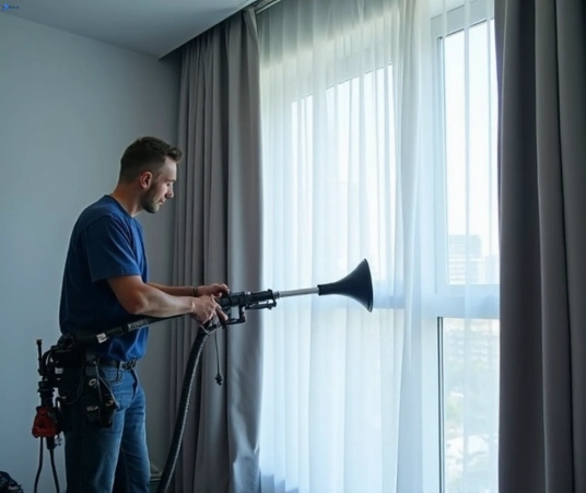 Professional curtain stain removal process equipment Fresho Curtain Cleaning elizabeth-bay-nsw